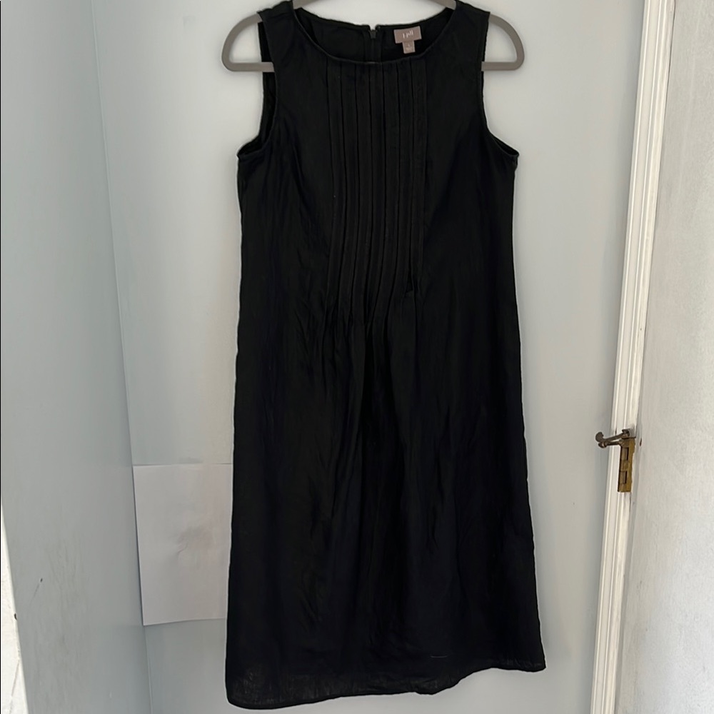 J. Jill Black Linen Dress